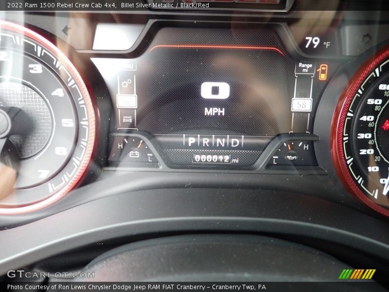 Billet Silver Metallic / Black/Red 2022 Ram 1500 Rebel Crew Cab 4x4
