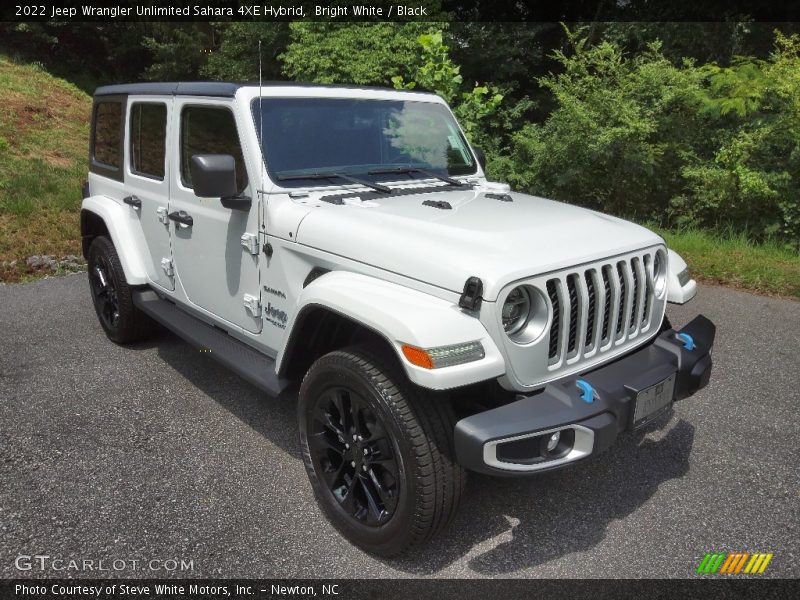 Bright White / Black 2022 Jeep Wrangler Unlimited Sahara 4XE Hybrid