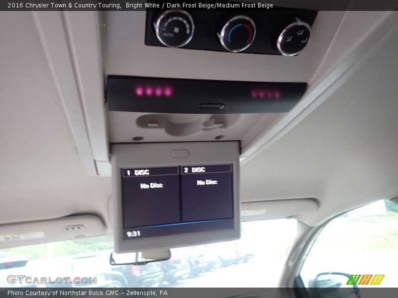 Bright White / Dark Frost Beige/Medium Frost Beige 2016 Chrysler Town & Country Touring
