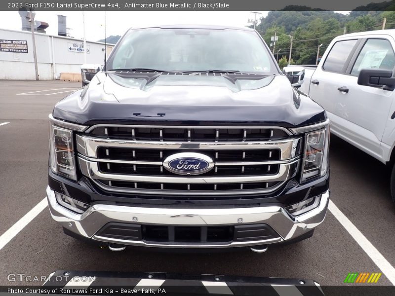 Antimatter Blue Metallic / Black/Slate 2022 Ford F150 Lariat SuperCrew 4x4