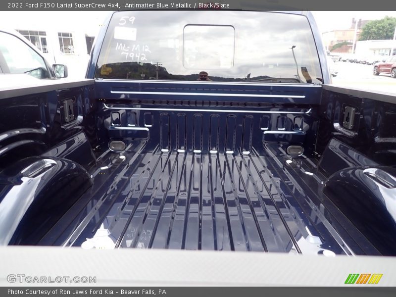 Antimatter Blue Metallic / Black/Slate 2022 Ford F150 Lariat SuperCrew 4x4