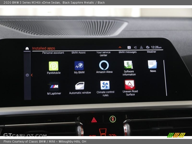 Black Sapphire Metallic / Black 2020 BMW 3 Series M340i xDrive Sedan