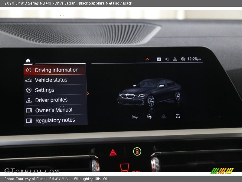 Black Sapphire Metallic / Black 2020 BMW 3 Series M340i xDrive Sedan