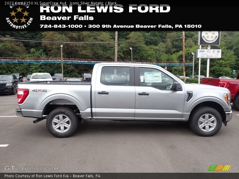 Iconic Silver Metallic / Black 2022 Ford F150 XL SuperCrew 4x4