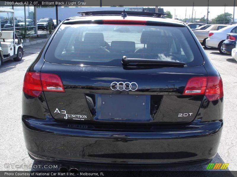 Brilliant Black / Light Gray 2008 Audi A3 2.0T