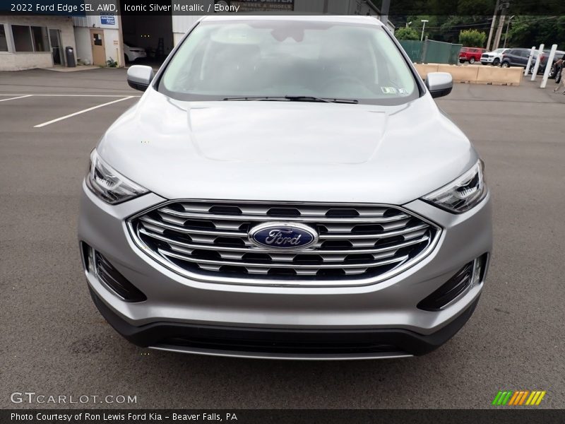 Iconic Silver Metallic / Ebony 2022 Ford Edge SEL AWD