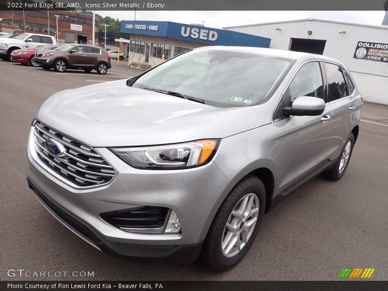 Iconic Silver Metallic / Ebony 2022 Ford Edge SEL AWD