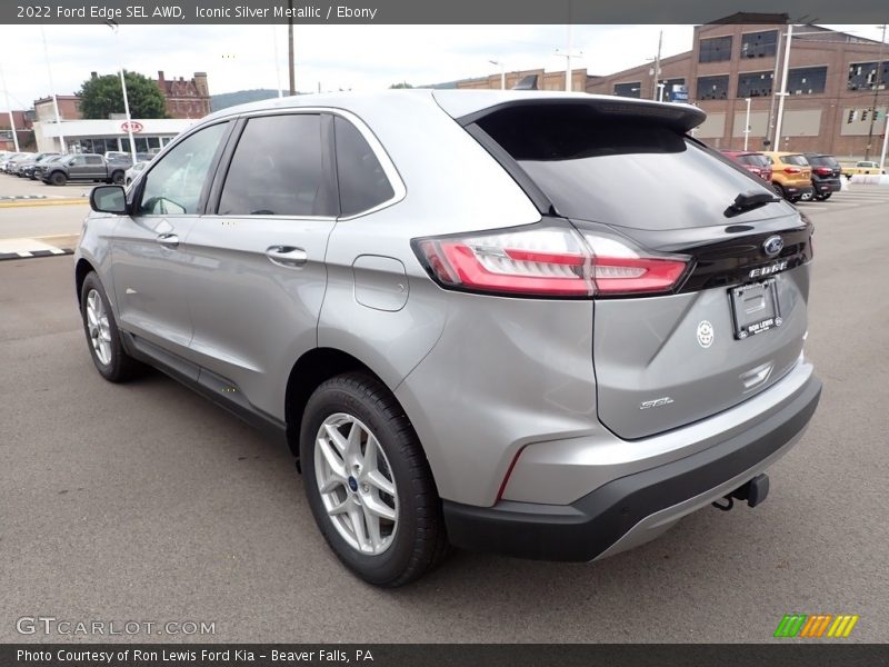 Iconic Silver Metallic / Ebony 2022 Ford Edge SEL AWD