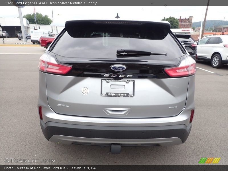 Iconic Silver Metallic / Ebony 2022 Ford Edge SEL AWD