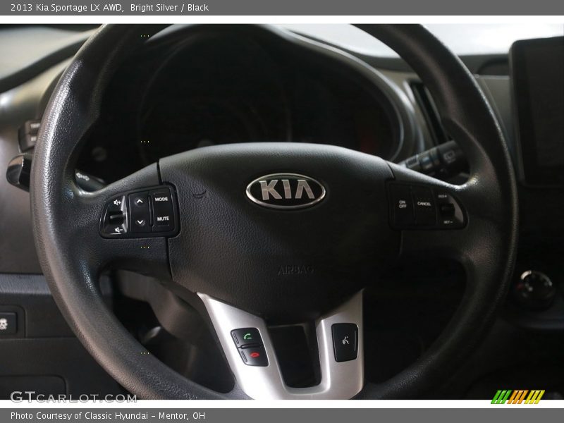 Bright Silver / Black 2013 Kia Sportage LX AWD