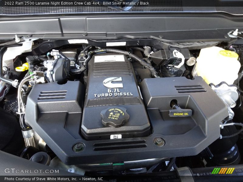  2022 2500 Laramie Night Edition Crew Cab 4x4 Engine - 6.7 Liter OHV 24-Valve Cummins Turbo-Diesel inline 6 Cylinder