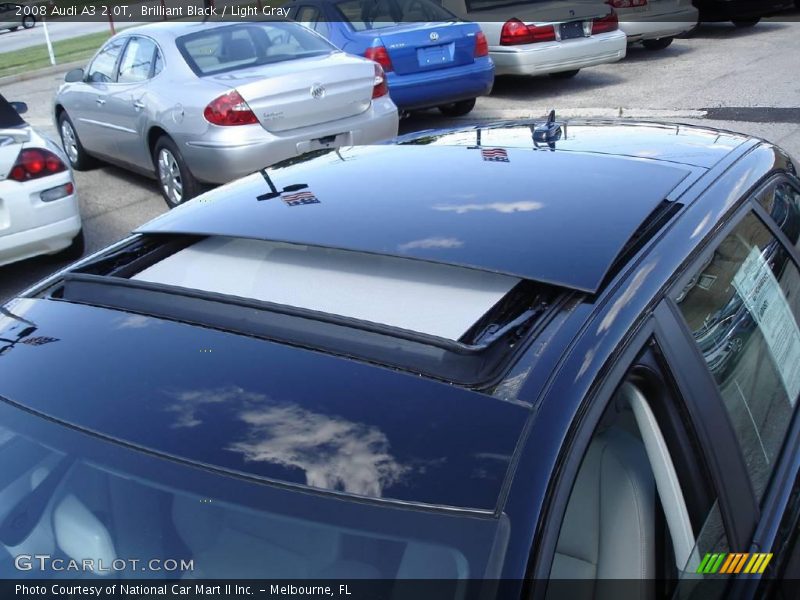 Brilliant Black / Light Gray 2008 Audi A3 2.0T