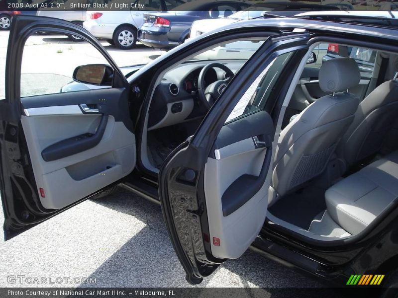 Brilliant Black / Light Gray 2008 Audi A3 2.0T