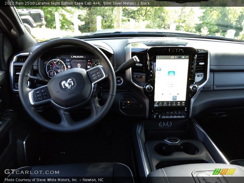 Dashboard of 2022 2500 Laramie Night Edition Crew Cab 4x4