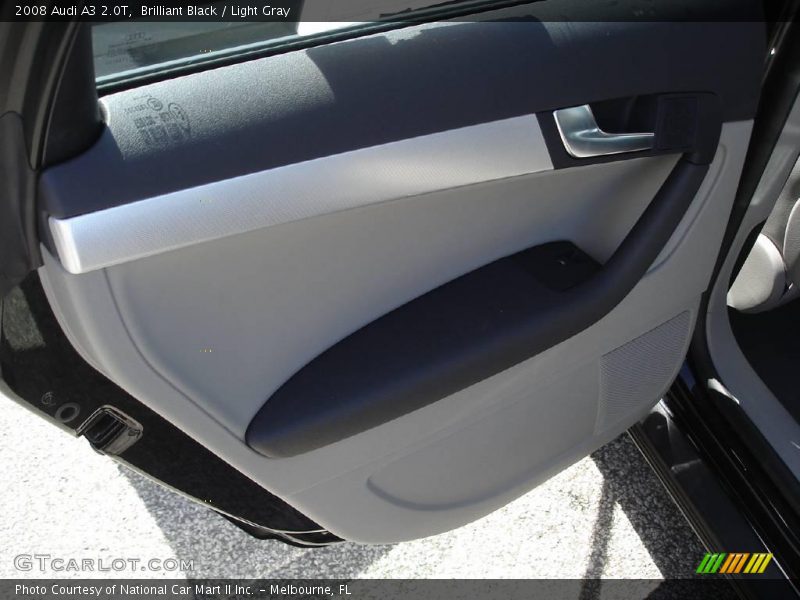 Brilliant Black / Light Gray 2008 Audi A3 2.0T