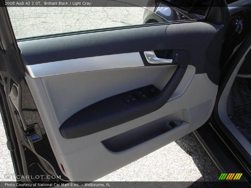Brilliant Black / Light Gray 2008 Audi A3 2.0T