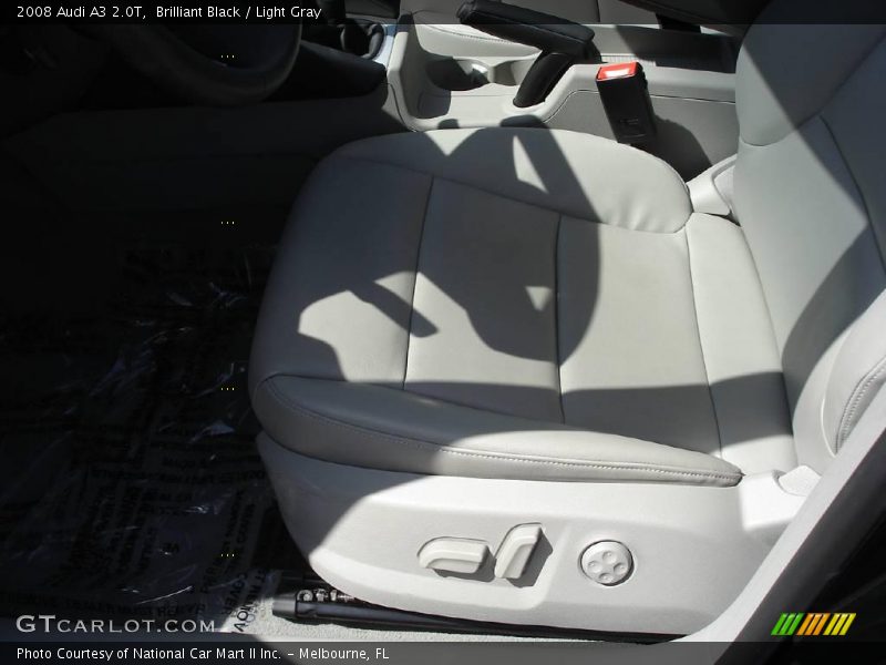 Brilliant Black / Light Gray 2008 Audi A3 2.0T