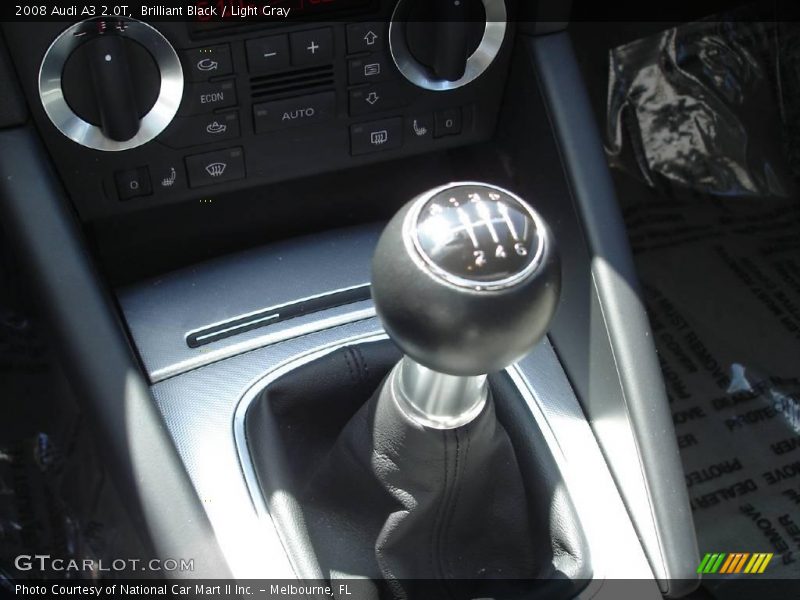 Brilliant Black / Light Gray 2008 Audi A3 2.0T