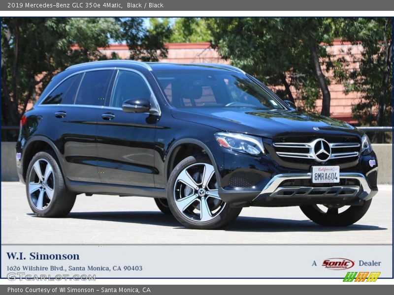 Black / Black 2019 Mercedes-Benz GLC 350e 4Matic