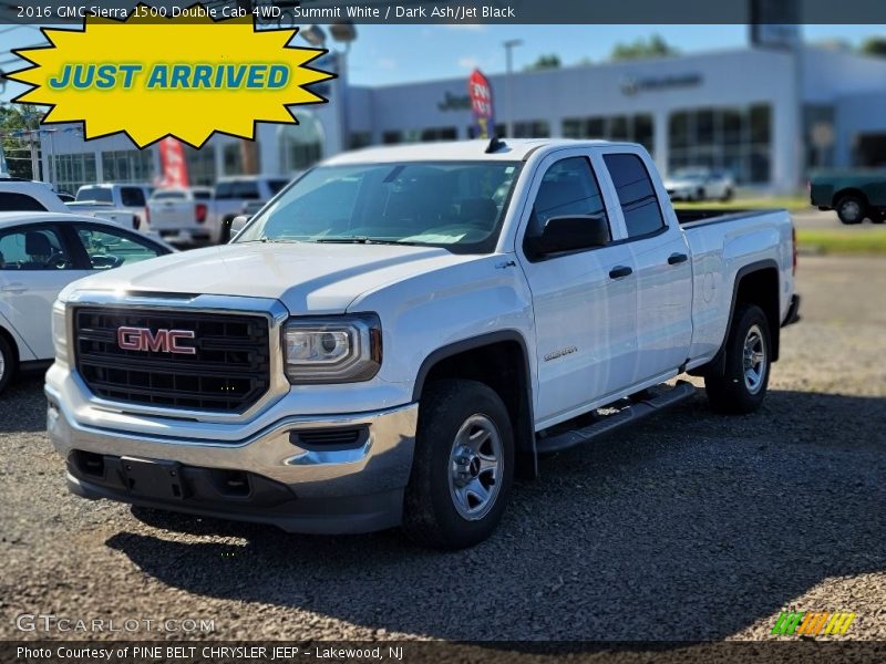 Summit White / Dark Ash/Jet Black 2016 GMC Sierra 1500 Double Cab 4WD