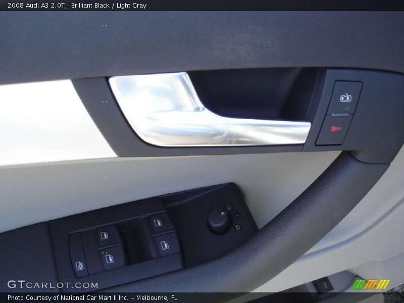 Brilliant Black / Light Gray 2008 Audi A3 2.0T