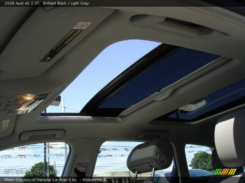 Brilliant Black / Light Gray 2008 Audi A3 2.0T