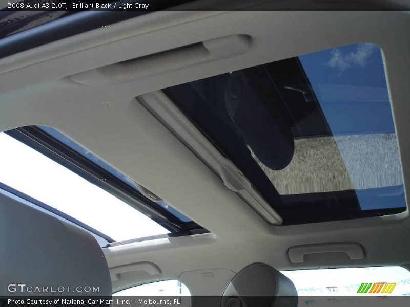 Brilliant Black / Light Gray 2008 Audi A3 2.0T