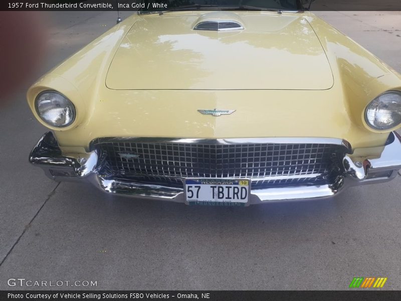 Inca Gold / White 1957 Ford Thunderbird Convertible