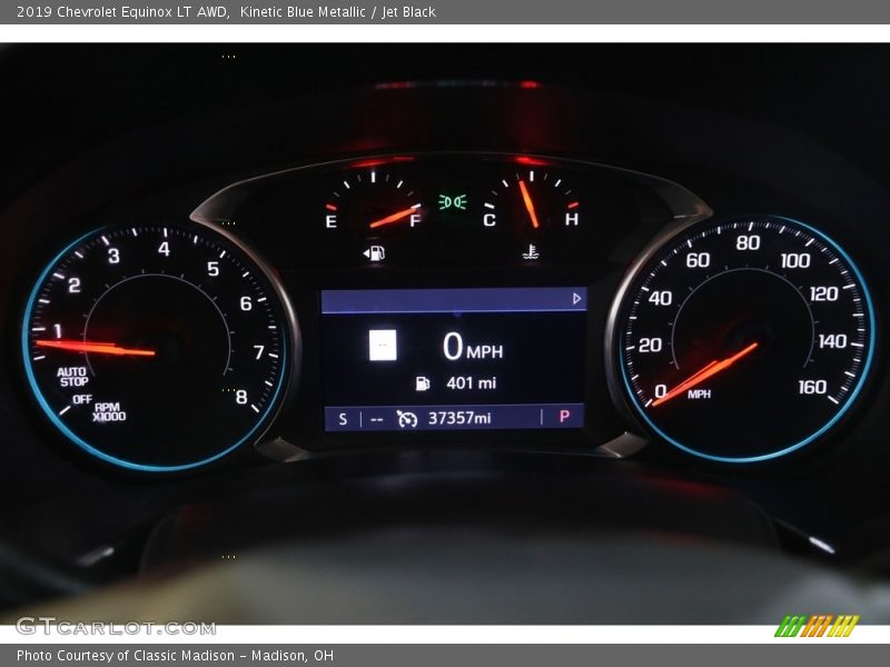 Kinetic Blue Metallic / Jet Black 2019 Chevrolet Equinox LT AWD