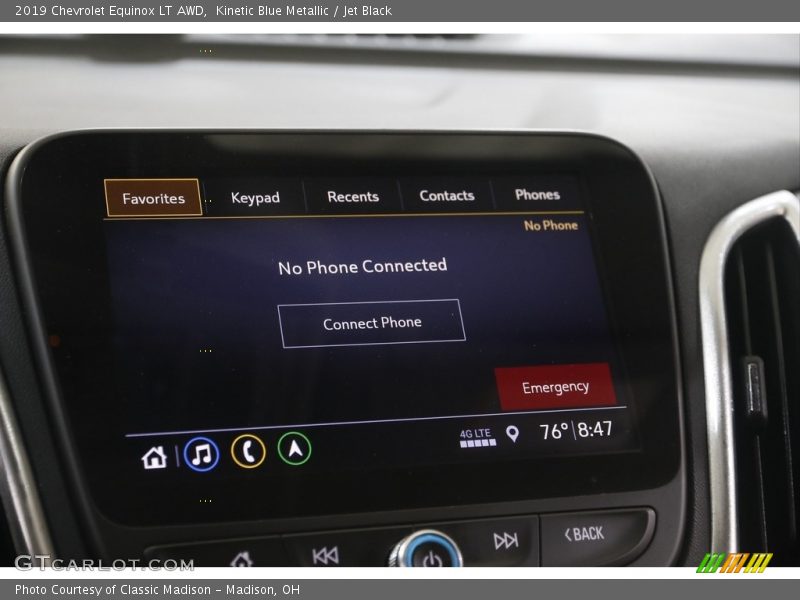 Kinetic Blue Metallic / Jet Black 2019 Chevrolet Equinox LT AWD