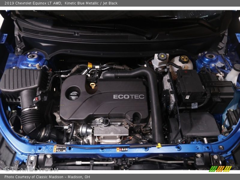 Kinetic Blue Metallic / Jet Black 2019 Chevrolet Equinox LT AWD