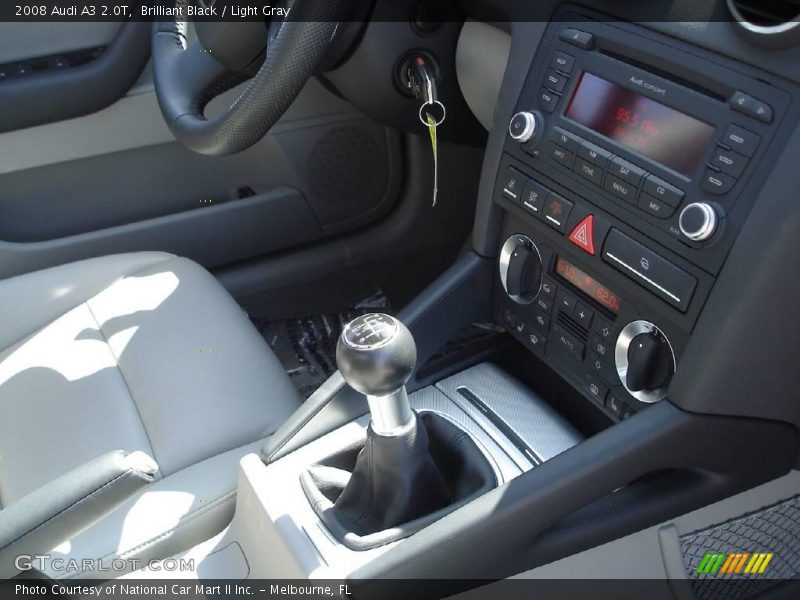 Brilliant Black / Light Gray 2008 Audi A3 2.0T