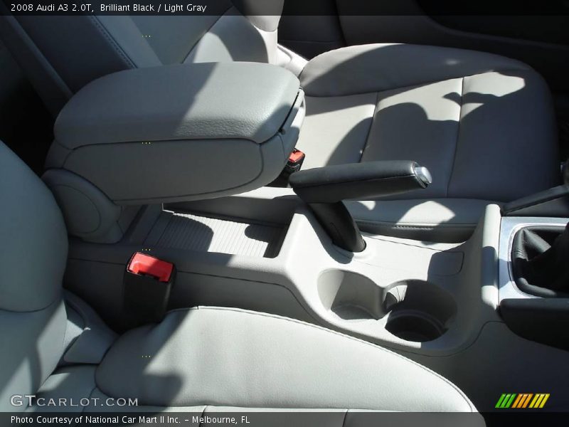 Brilliant Black / Light Gray 2008 Audi A3 2.0T