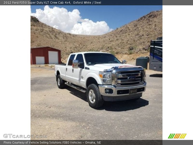 Oxford White / Steel 2012 Ford F350 Super Duty XLT Crew Cab 4x4
