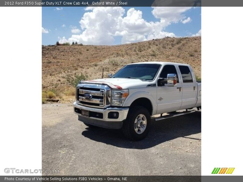 Oxford White / Steel 2012 Ford F350 Super Duty XLT Crew Cab 4x4
