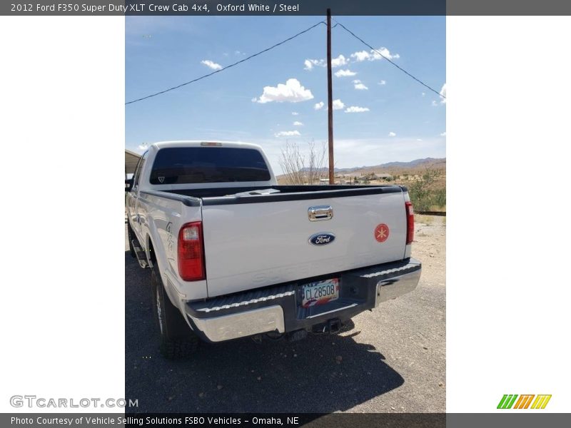 Oxford White / Steel 2012 Ford F350 Super Duty XLT Crew Cab 4x4