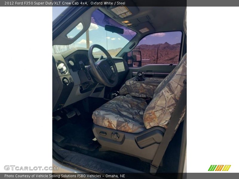 Oxford White / Steel 2012 Ford F350 Super Duty XLT Crew Cab 4x4