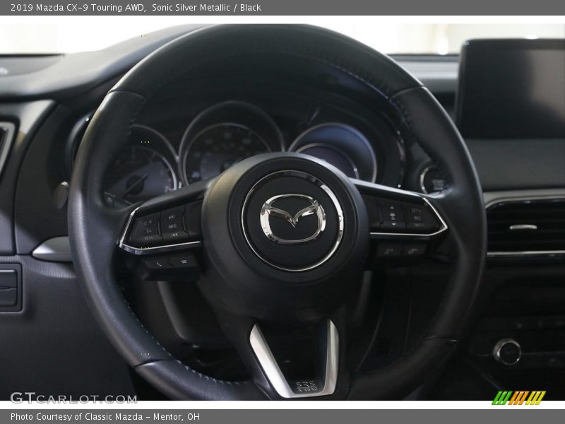 Sonic Silver Metallic / Black 2019 Mazda CX-9 Touring AWD