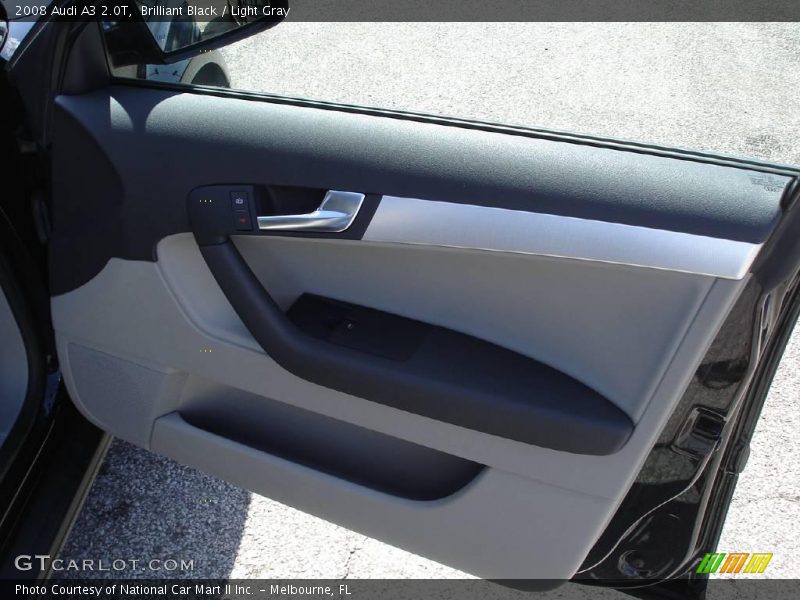 Brilliant Black / Light Gray 2008 Audi A3 2.0T