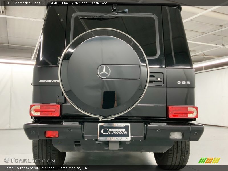 Black / designo Classic Red 2017 Mercedes-Benz G 63 AMG