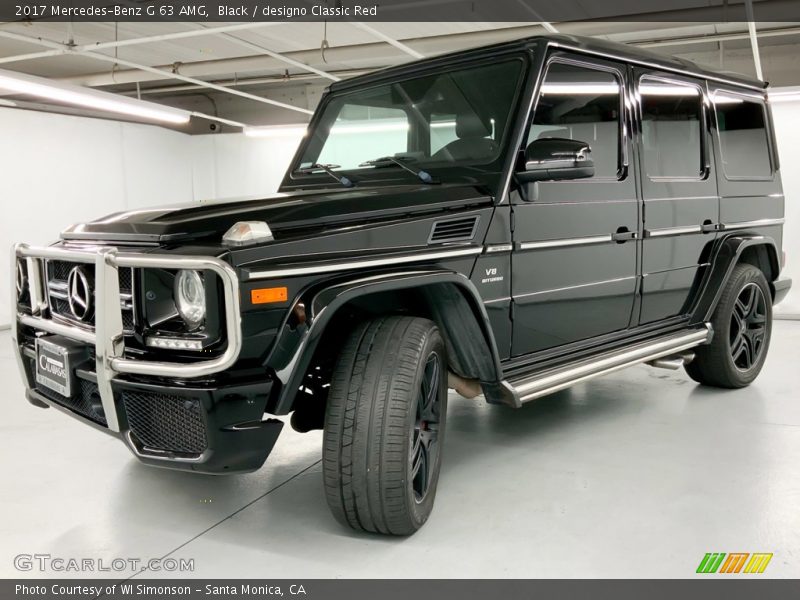 Black / designo Classic Red 2017 Mercedes-Benz G 63 AMG