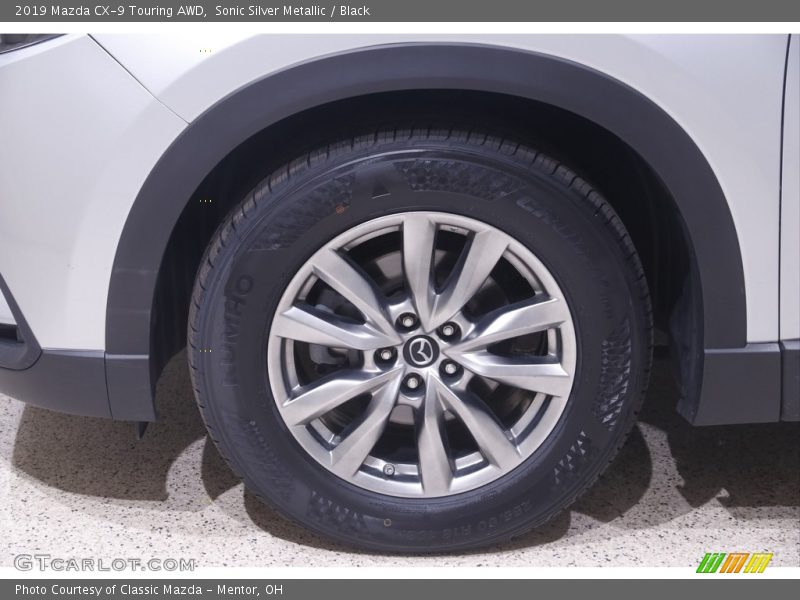 Sonic Silver Metallic / Black 2019 Mazda CX-9 Touring AWD