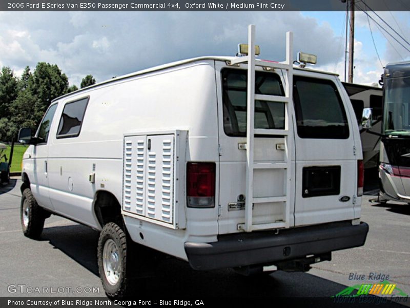 Oxford White / Medium Flint Grey 2006 Ford E Series Van E350 Passenger Commercial 4x4