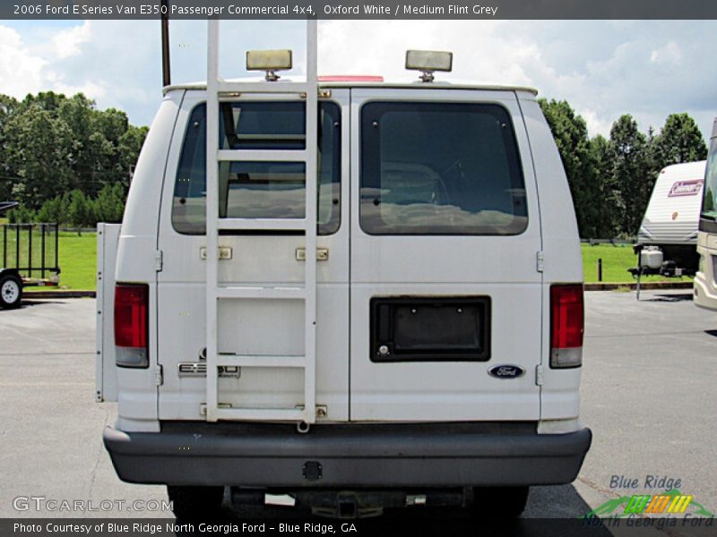 Oxford White / Medium Flint Grey 2006 Ford E Series Van E350 Passenger Commercial 4x4
