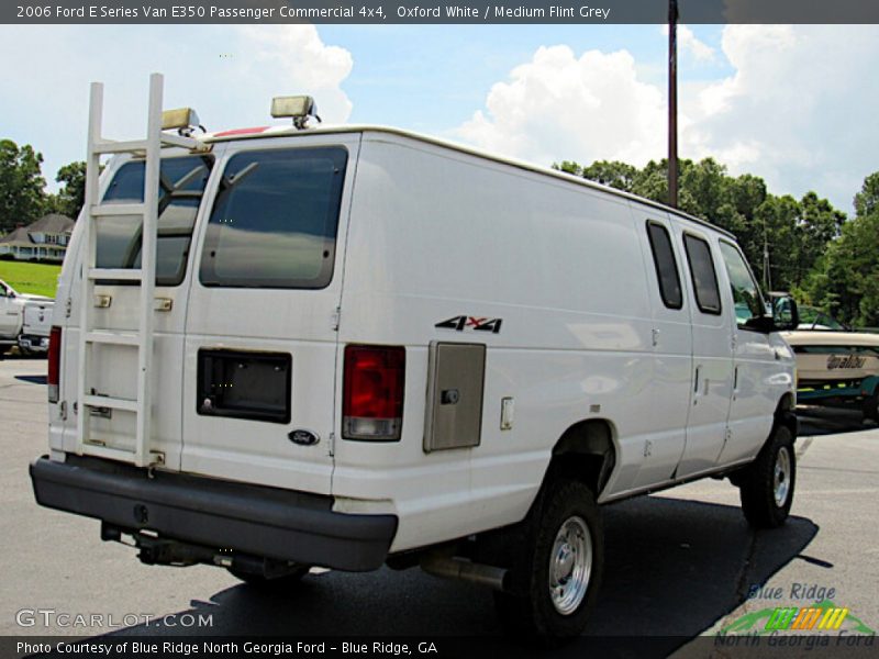 Oxford White / Medium Flint Grey 2006 Ford E Series Van E350 Passenger Commercial 4x4