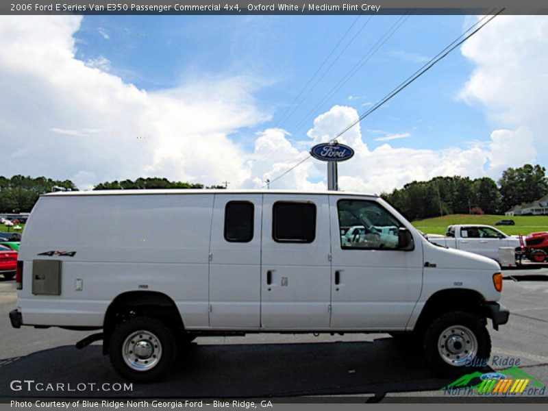 Oxford White / Medium Flint Grey 2006 Ford E Series Van E350 Passenger Commercial 4x4