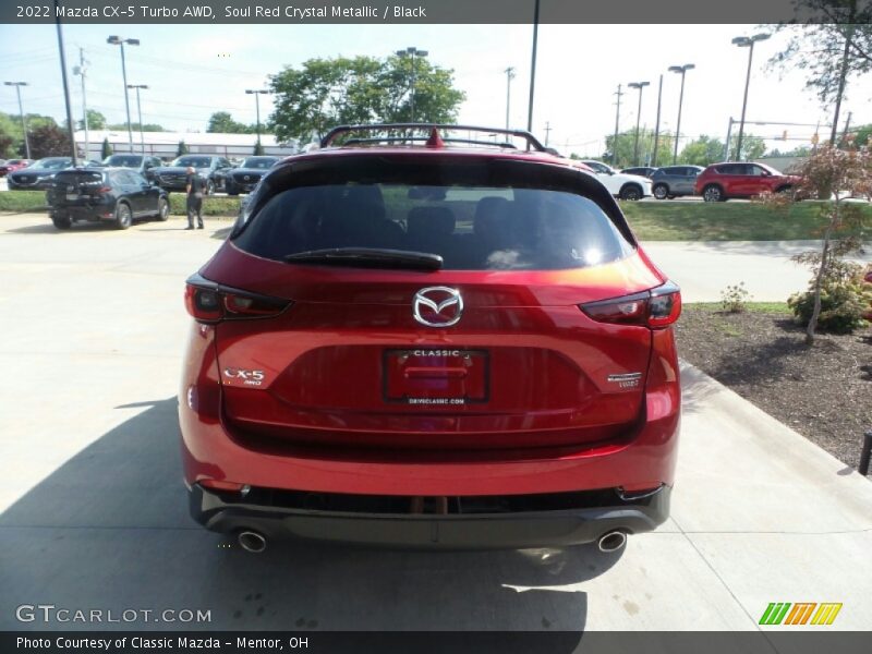 Soul Red Crystal Metallic / Black 2022 Mazda CX-5 Turbo AWD