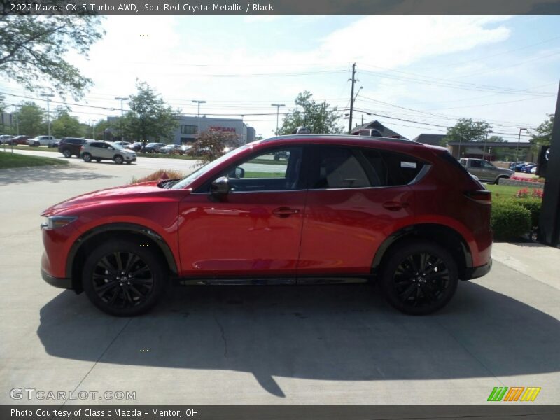 Soul Red Crystal Metallic / Black 2022 Mazda CX-5 Turbo AWD