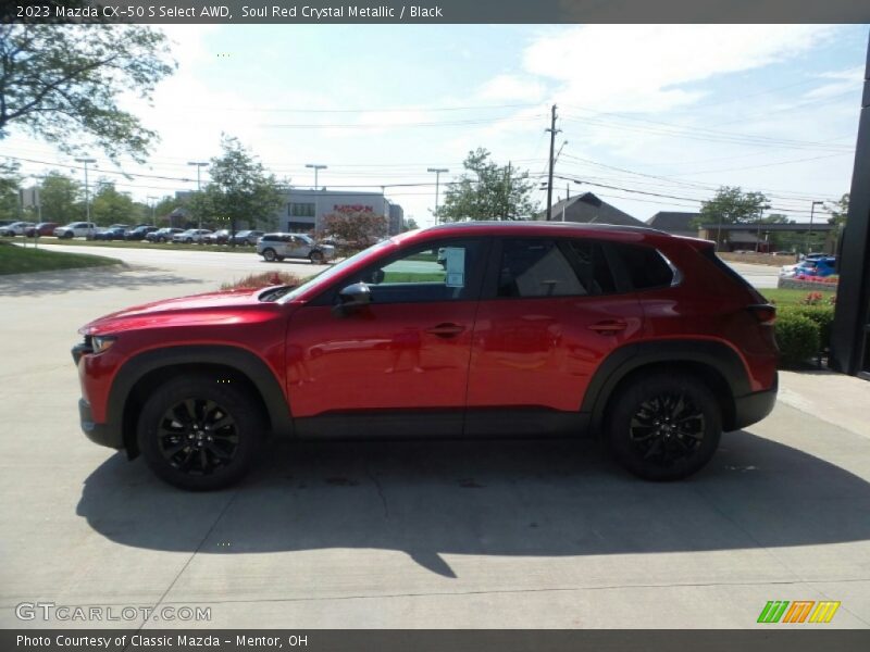 Soul Red Crystal Metallic / Black 2023 Mazda CX-50 S Select AWD