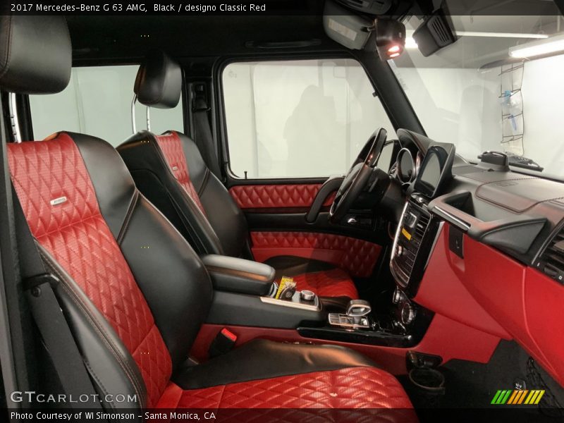 Black / designo Classic Red 2017 Mercedes-Benz G 63 AMG